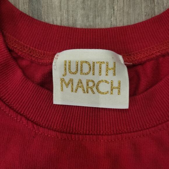 Judith March Short Sleeve Sweater Size S Cut Off Raw Hem Sequin Tomball Texas - Picture 7 of 9